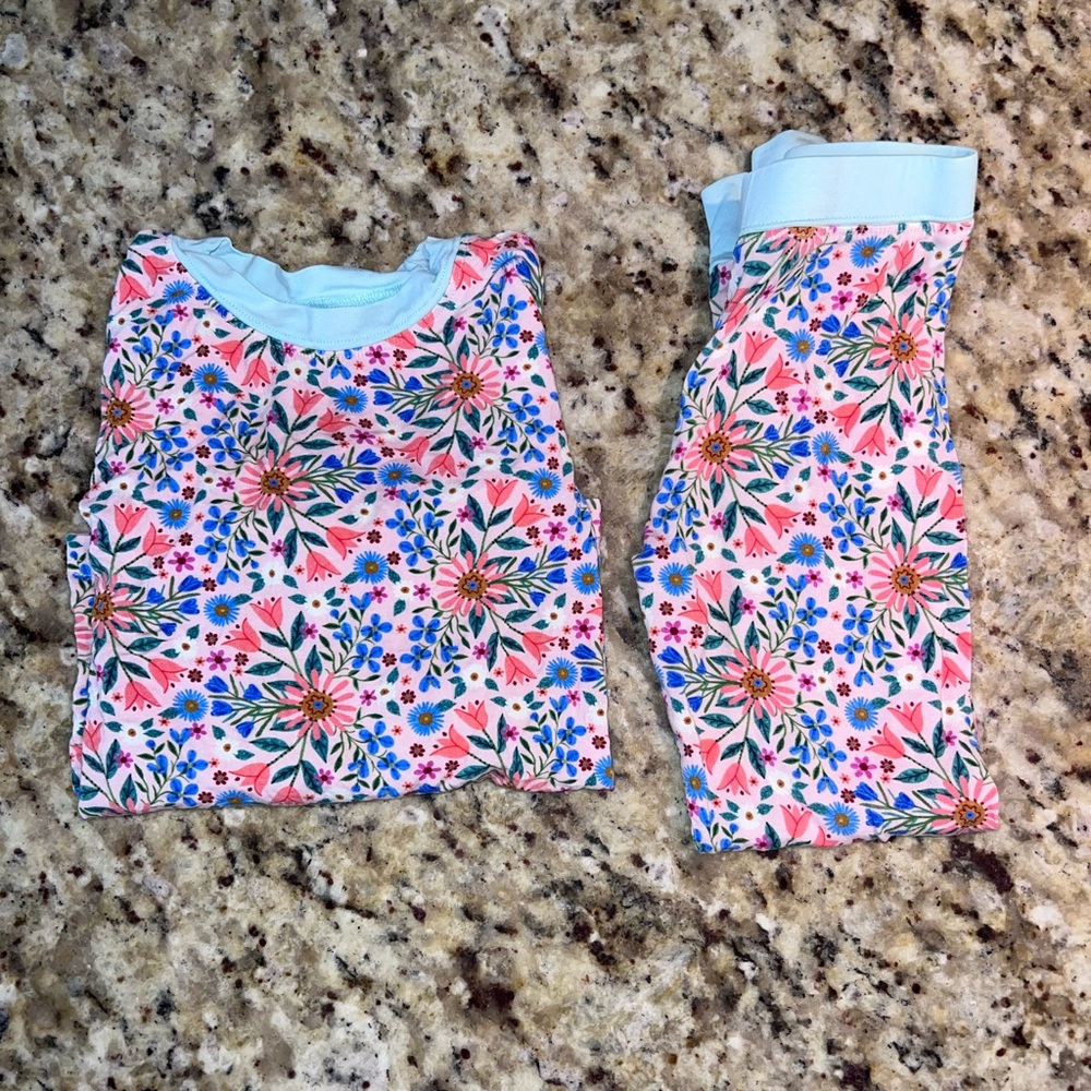 Poppy Kids Co Multicolor Floral Bamboo Pajama Set